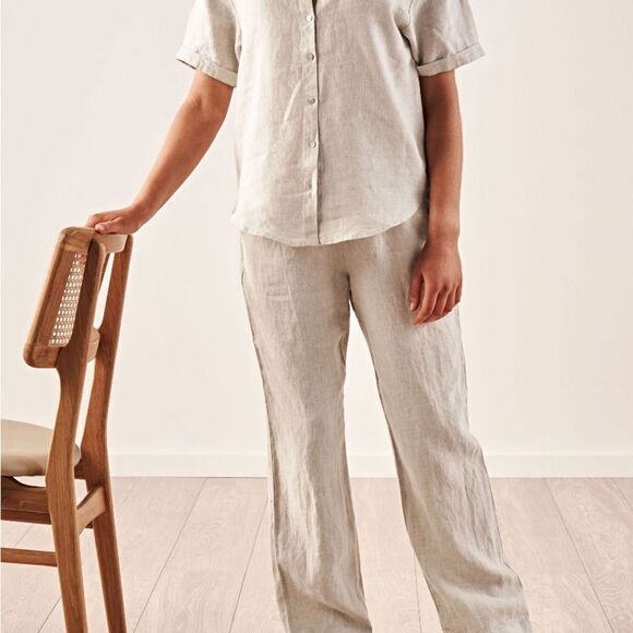 Linen House Nimes‎ Linen Sleepshirt Natural L NWT - Picture 2 of 6